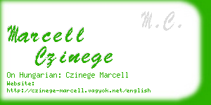 marcell czinege business card